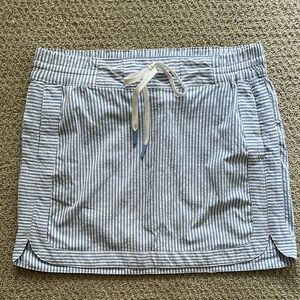 Vineyard Vines Blue and White Striped Mini Skirt